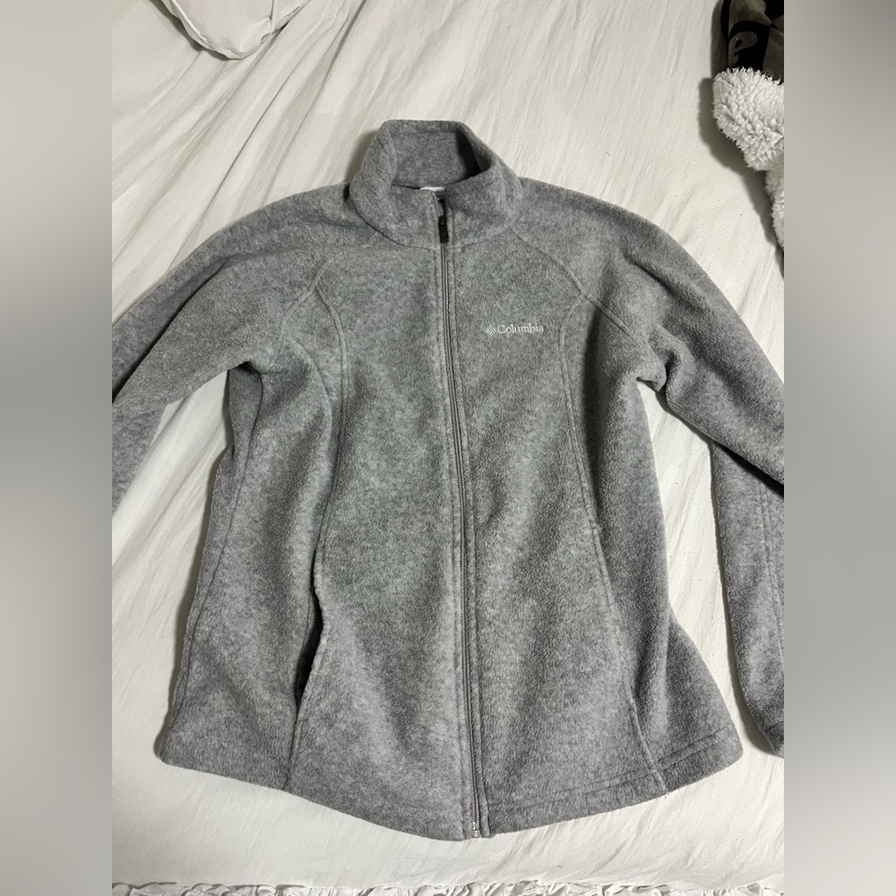 Grey Columbia fleece quarter zip